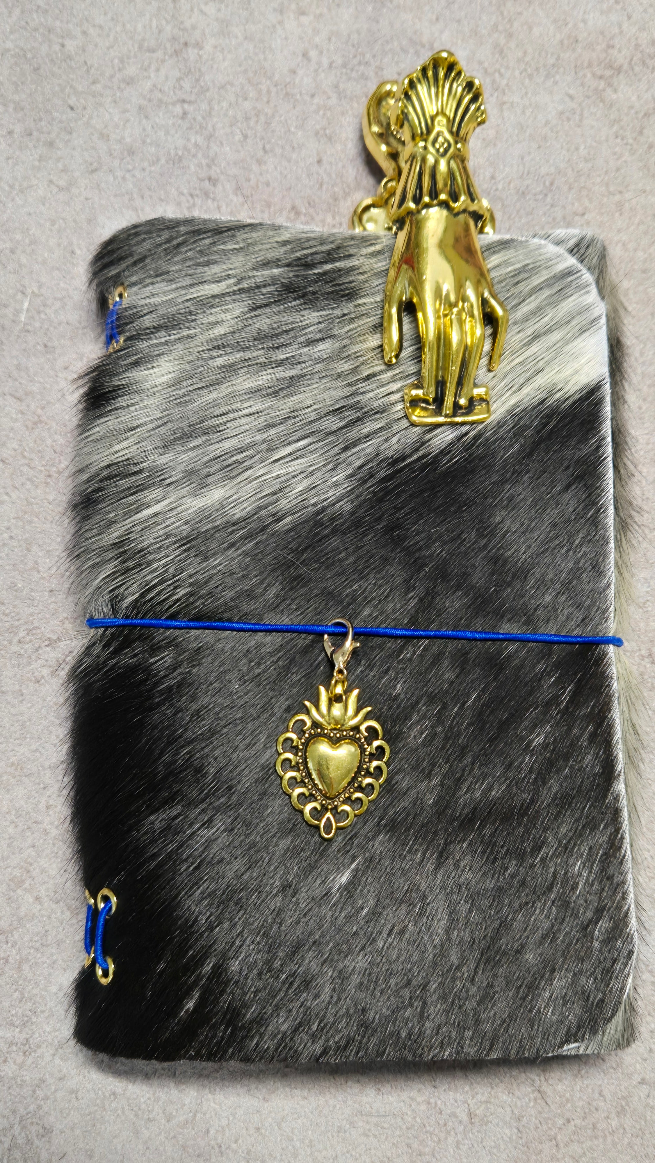 Hair On A6 & Passport - Customizable Tri-Fold Leather Journal Cover