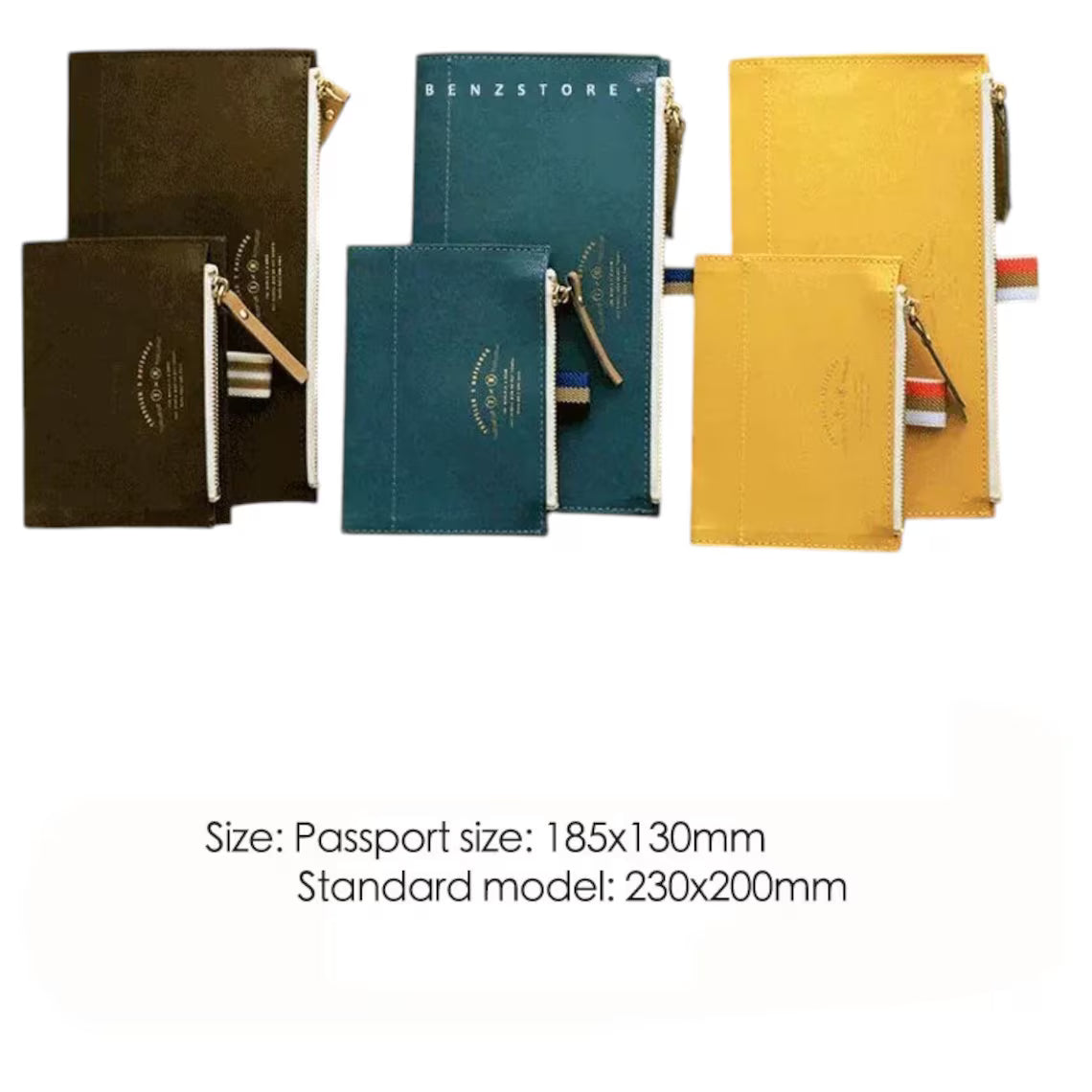 Travel Journal Zipper Pocket Insert