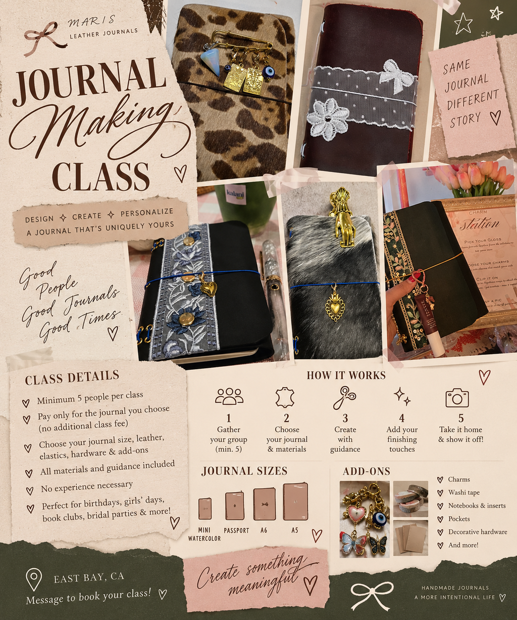 Make Your Own Leather Journal Workshop