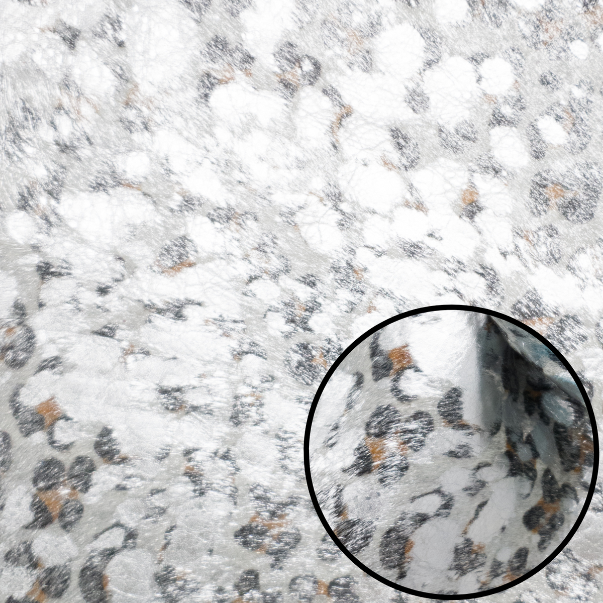 Silver Metallic Leopard